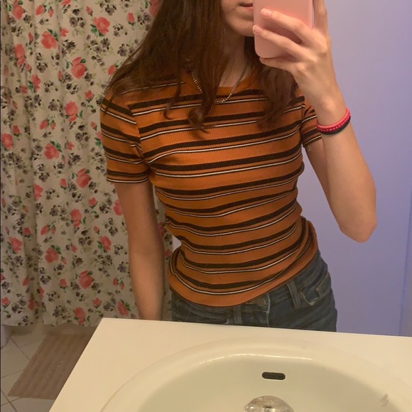 Zara Striped Tee - Picture 1 of 4